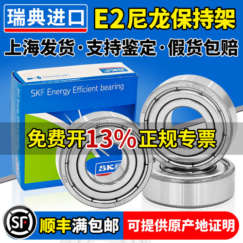 SKF进口高速尼龙保持E2.6202 6203 6204 6205 6304 6305 6306轴承