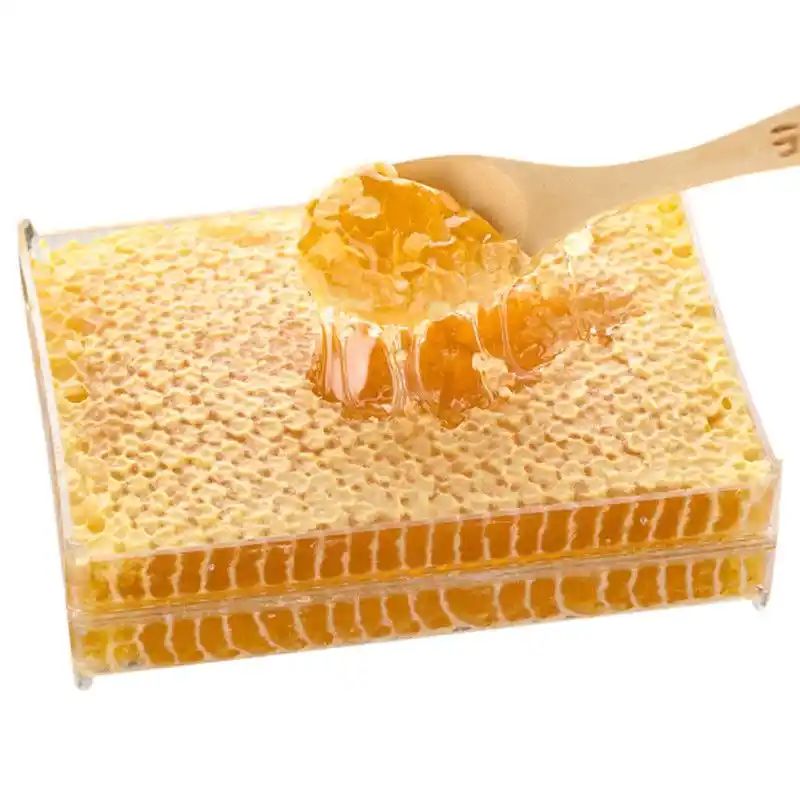 蜂巢蜜嚼着吃土蜂蜜东北农家自产盒装蜜糖块新鲜干货特产蜂蜜农家