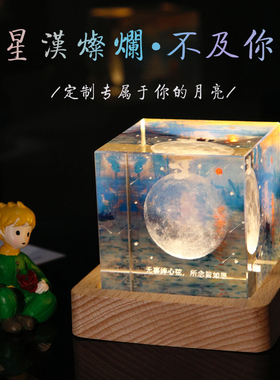 定制出生那天的月亮生日礼物女生