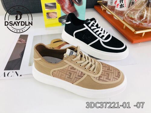 德赛帝伦男鞋春夏新款男士休闲运动板鞋透气时尚布鞋真皮内垫单鞋