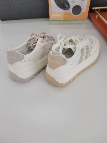 DSAYDLN/德赛帝伦透气小白鞋女新款百搭运动休闲老爹鞋板鞋皮+网