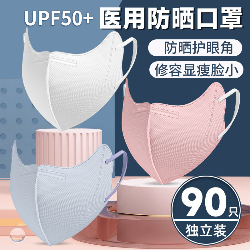 夏季防晒护眼角医用一次性口罩图片
