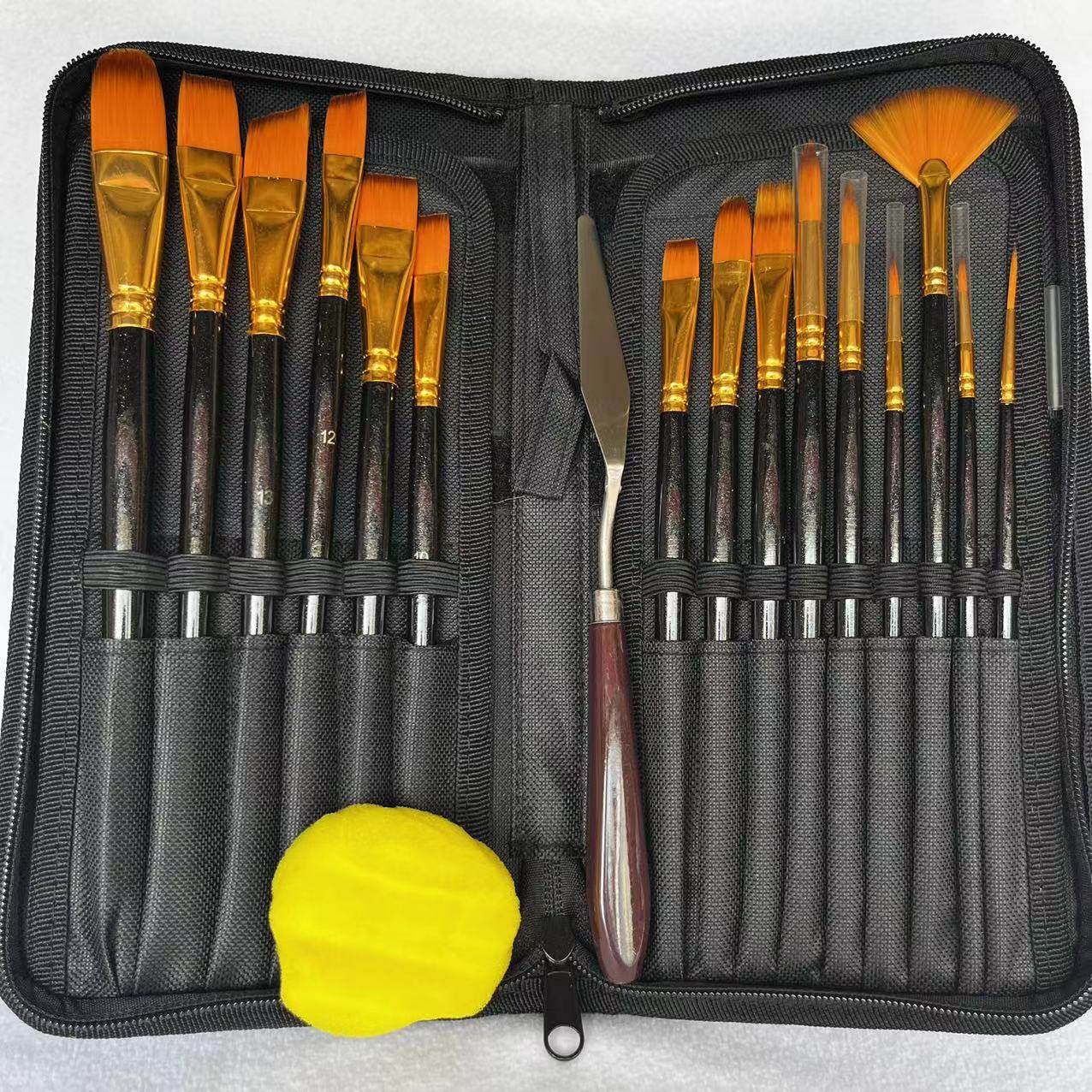 新华家具维修材料美容补漆排笔毛笔上色颜料尼龙画笔木器勾线画纹