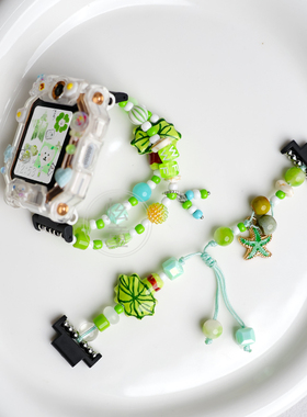 绿色系手链表带适用小天才电话Z10手表Z11/Z9/Z8/Z7/Z6A/Z6S腕带