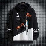 2023秋季青少年时尚连帽卫衣长袖百搭韩版学生卫衣打底衫W238-P27，男装卫衣，星座1402-1