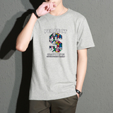 短袖t恤男士2024新款半袖体恤潮牌ins潮流宽松上衣服男装DX23-P10，男装T恤，星座1402-1