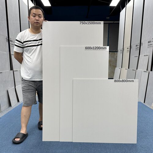 广东超白胚瓷砖天鹅绒柔光砖800x800客厅地砖750x1500卫生间墙砖
