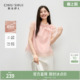 女2025夏季 衬衫 新款 优雅泡泡袖 时尚 秋水伊人粉色上衣蝴蝶结雪纺衫