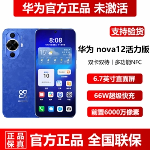 nova 华为 活力版 降价NFC手机白 新品 512G官方正品 现货Huawei