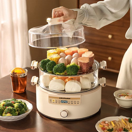 荣事达电火锅家用多功能电热锅一体电锅电炒锅蒸汽锅家用蒸汽