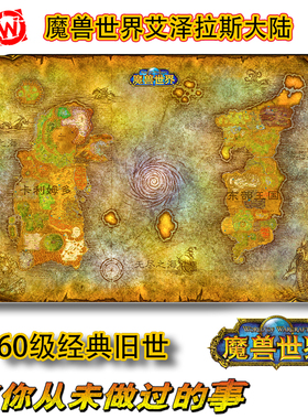 大幅壁画魔兽世界纯棉油画布