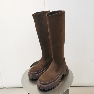 高筒靴弹力靴瘦瘦靴长靴女靴潮 TWTW厚底时尚 2025年秋冬新款 SGIRL