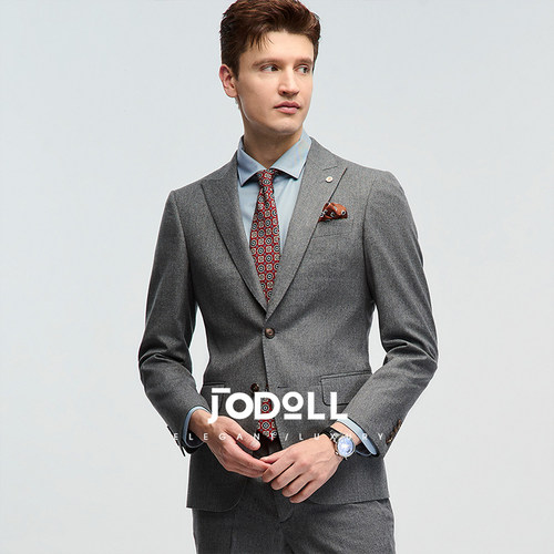 绵羊毛商务西服乔顿舒适正装修身