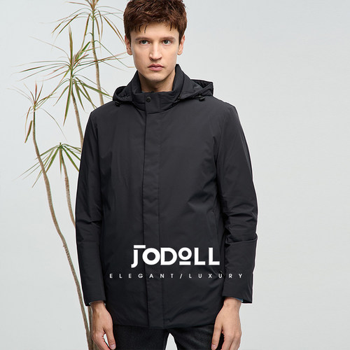 鹅绒职场羽绒服乔顿保暖连帽休闲