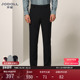 棉羊毛混纺四面弹黑色25年秋冬日常休闲西裤 jodoll乔顿男士 休闲裤