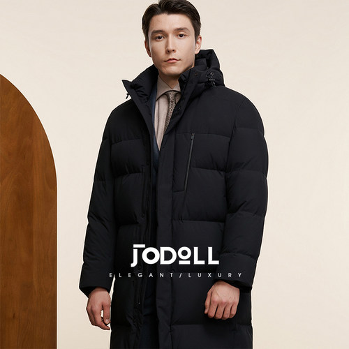 JODOLL休闲连帽商务长裤羽绒服