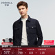 JODOLL乔顿秋冬新款 简约百搭茄克羊毛男士 百搭舒适休闲夹克外套