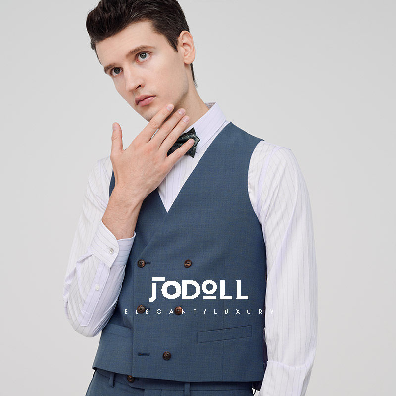 JODOLL乔顿男士西装马甲商务正装双排扣修身羊毛小马甲背心,男装,常规马甲,淘宝优惠券,粉丝福利购,淘宝优惠卷