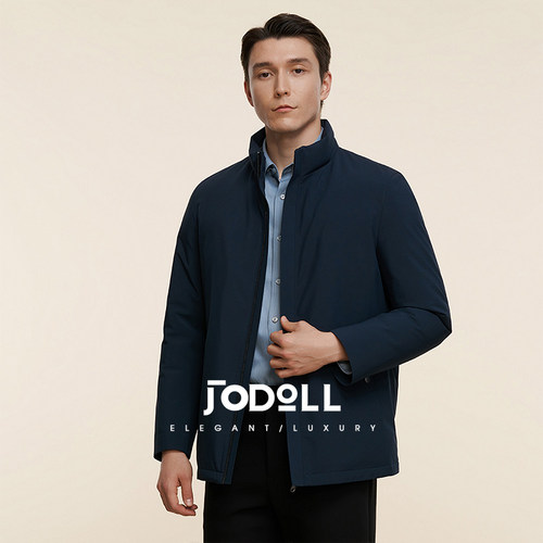 商务短款羽绒服JODOLL立领时尚