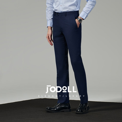 绵羊毛长裤西裤JODOLL舒适商务