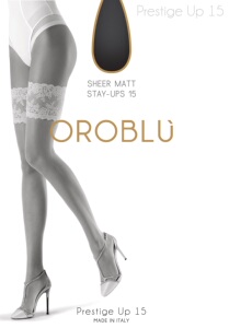【TIGHTSSHOP】OROBLU Prestige Up 15D 性感蕾丝边防滑长筒袜