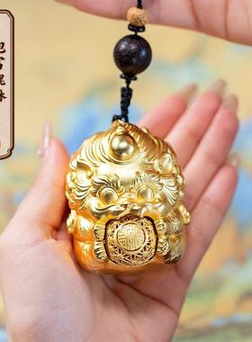 朱炳仁铜黄铜貔貅招财装饰挂件