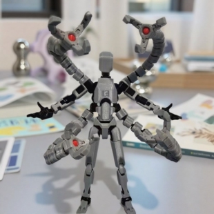 3D打印章鱼博士神威手办 17CM多关节可动人偶模型盲盒