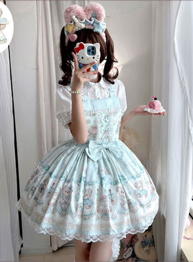 星糖原创 甜品熊全款lolita裙原创正品jsk背带洛丽塔日系lo裙萝莉