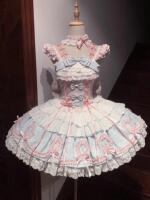 【 Butterfly Love Song 】 Original Lolita Dress by Lolita Cat, Lolita JSK Princess Dress, balley-style dress thumbnail 4