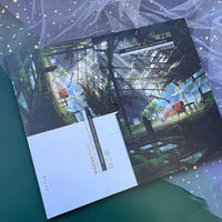 Between Green: mocha Background Illustration Collection. This is a personal art collection by the highly popular background illustrator mocha, featuring charming fantasy world art illustrations, anime art books, and comic tutorial books thumbnail 2