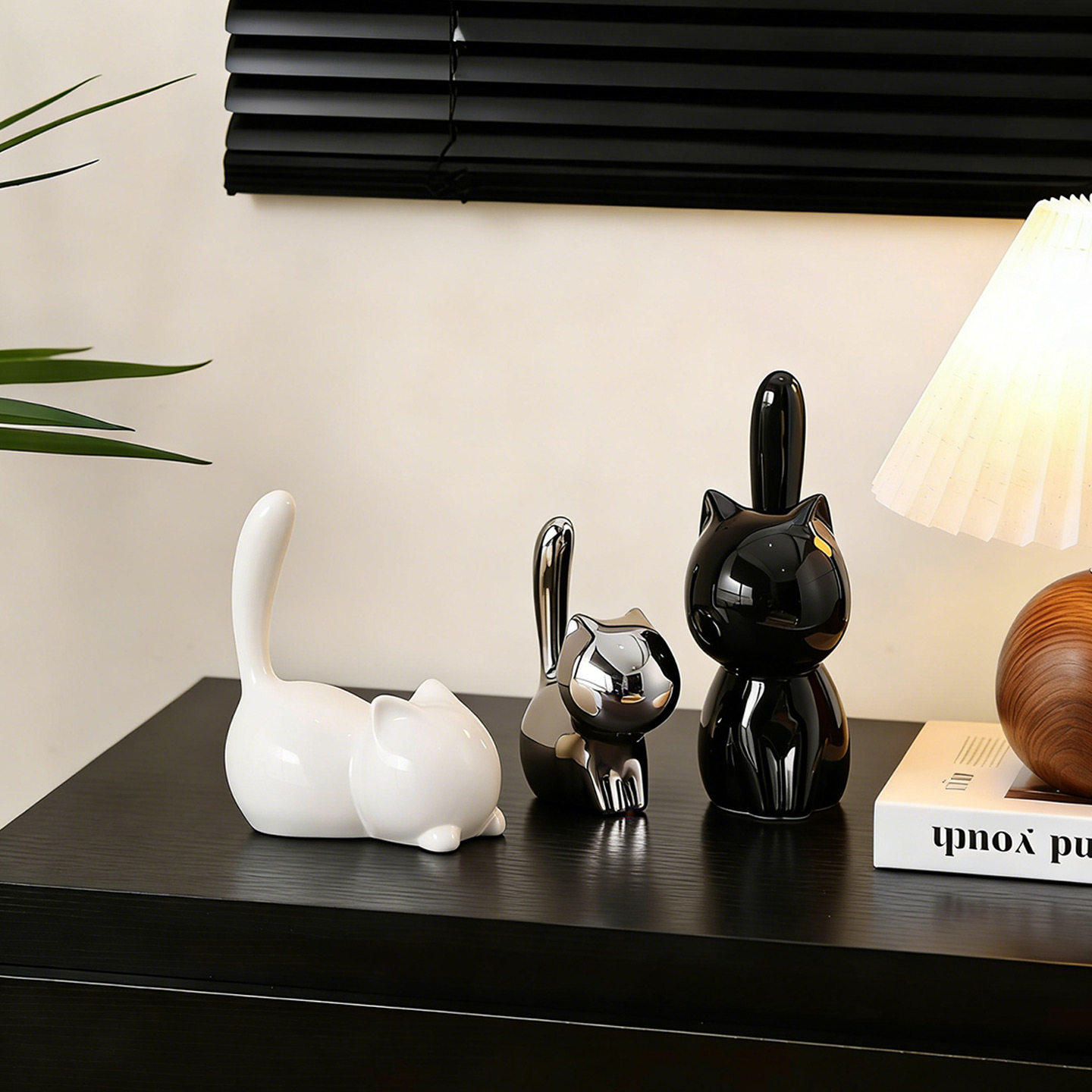 猫咪摆件高级感小众客厅玄关电视柜装饰品轻奢高档酒柜艺术工艺品,家居饰品,装饰摆件,淘宝优惠券,粉丝福利购,淘宝优惠卷