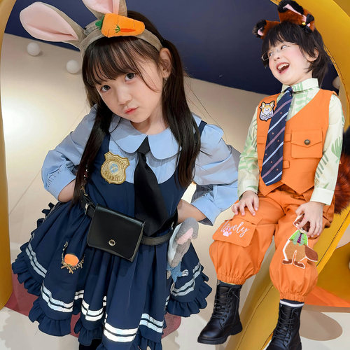 疯狂动物城！尼克狐朱迪兔表演服