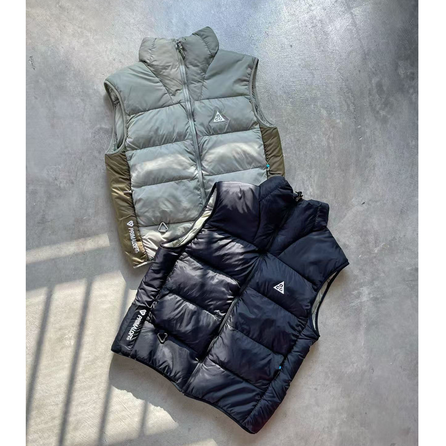 轻量高蓬松立领保暖拼色棉马甲潮