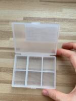 MUJI PP medicine box, portable medicine packaging box with 6 compartments, 7 compartments and 12 compartments, polypropylene pill box thumbnail 8