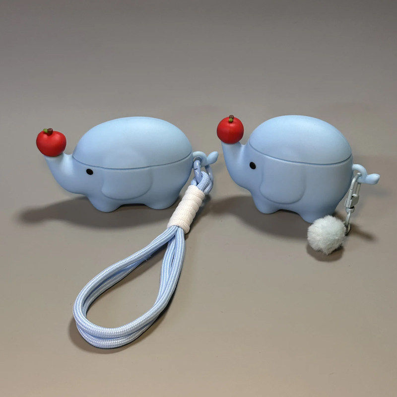 旋转大象适用airpodspro2保护套苹果蓝牙耳机壳airpo