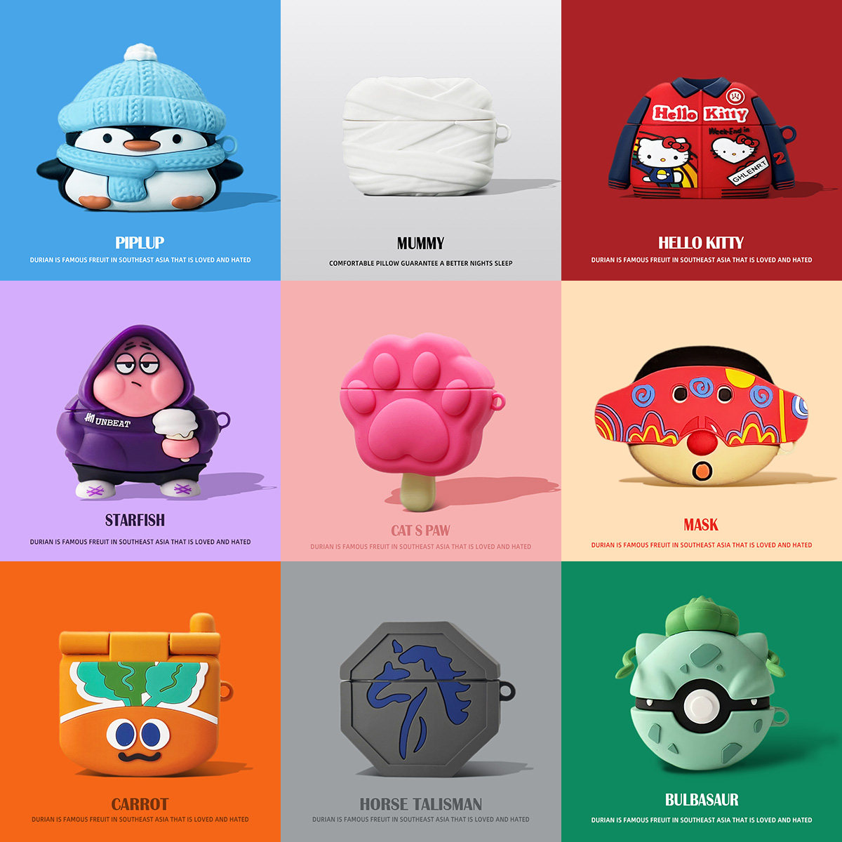 适用于一加Buds Ace 2蓝牙耳机保护套1加budsace2无线蓝牙耳机壳防摔一加Buds4保护壳可爱卡通硅胶植绒材质软,3C数码配件,耳机保护套,淘宝优惠券,粉丝福利购,淘宝优惠卷