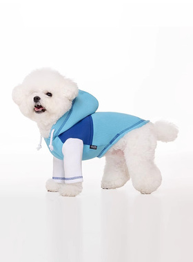 Sniff宠物狗狗猫咪春秋款拼色连帽卫衣泰迪法斗比熊中小型犬衣服