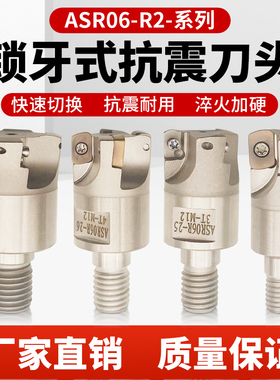ASR06快进给锁牙刀头抗震数控可换式铣刀头R2适用EPMT0603铣刀片