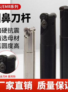 数控圆鼻铣刀杆TRS/EMR加工中心抗震牛鼻铣刀杆R2.5/R3/R3.5/刀片