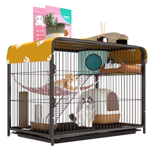 猫笼子家用不占地室内两层猫别墅猫咪猫窝带厕所一体小型猫舍猫屋