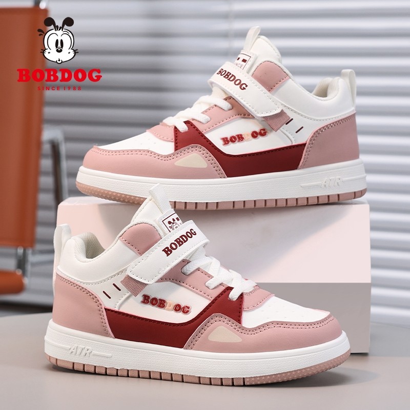 巴布豆女童透气防水防滑板鞋