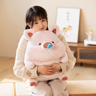 可爱鼻涕猪玩偶创意会唱歌猪猪毛绒玩具生日礼物女友陪睡公仔抱枕