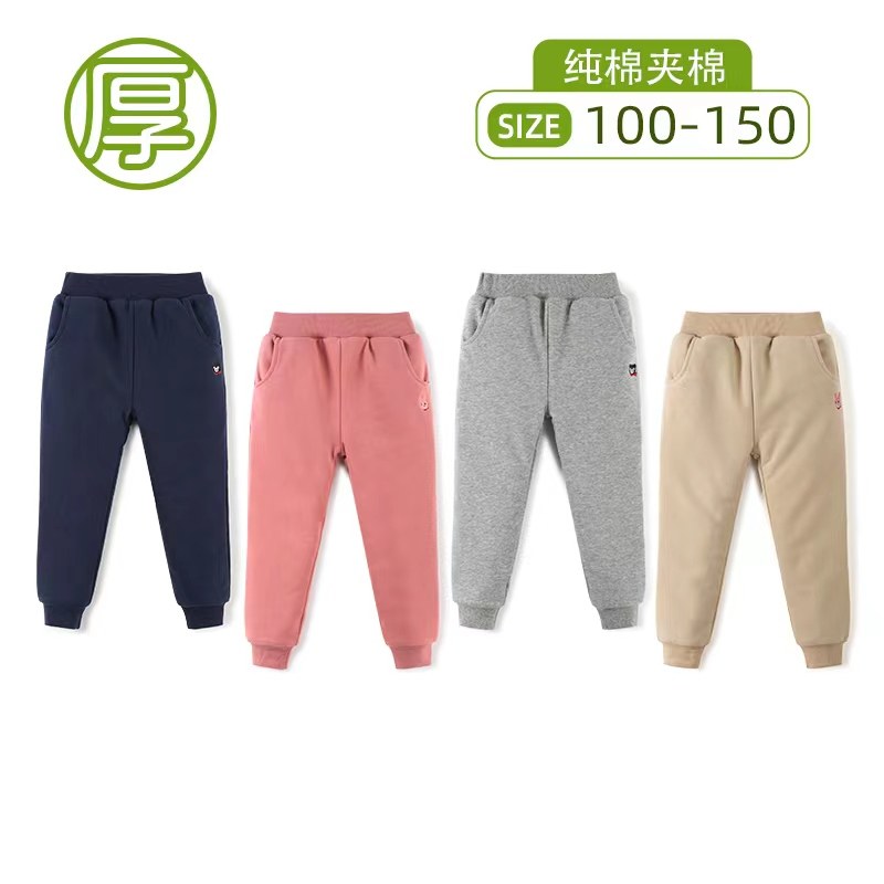 日系冬季儿童夹棉长裤男童休闲裤加厚保暖裤子女童纯棉卡通棉裤,童装/婴儿装/亲子装,裤子,淘宝优惠券,粉丝福利购,淘宝优惠卷