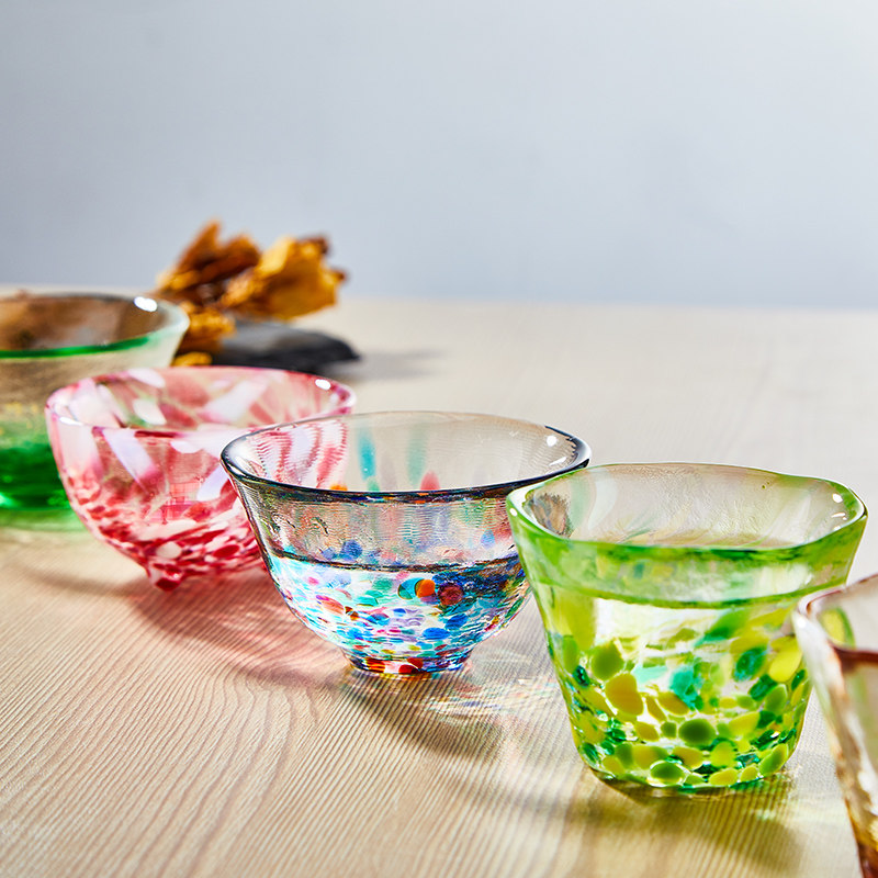 [玻璃王]日本进口石塚津轻手工日式彩色玻璃清酒杯茶杯品茗杯礼品|msdalam kategori pinggan mangkuk, Flagon/Wineglass/Wine, Wineglass - dari Buy2taobao.com untuk memberikan perkhidmatan ejen Taobao profesional membeli