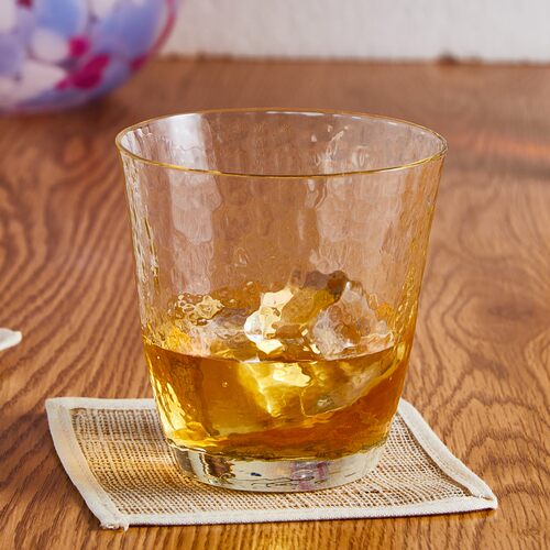 日本进口东洋佐佐木手工琥珀茶杯