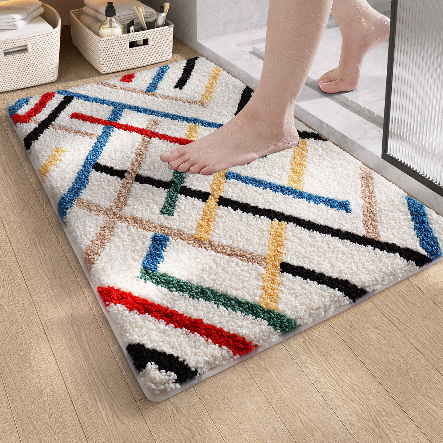 大江浴室吸水地垫家用高级卫生间防滑垫进门地毯厕所门口加厚脚垫,居家布艺,家用脚垫,淘宝优惠券,粉丝福利购,淘宝优惠卷