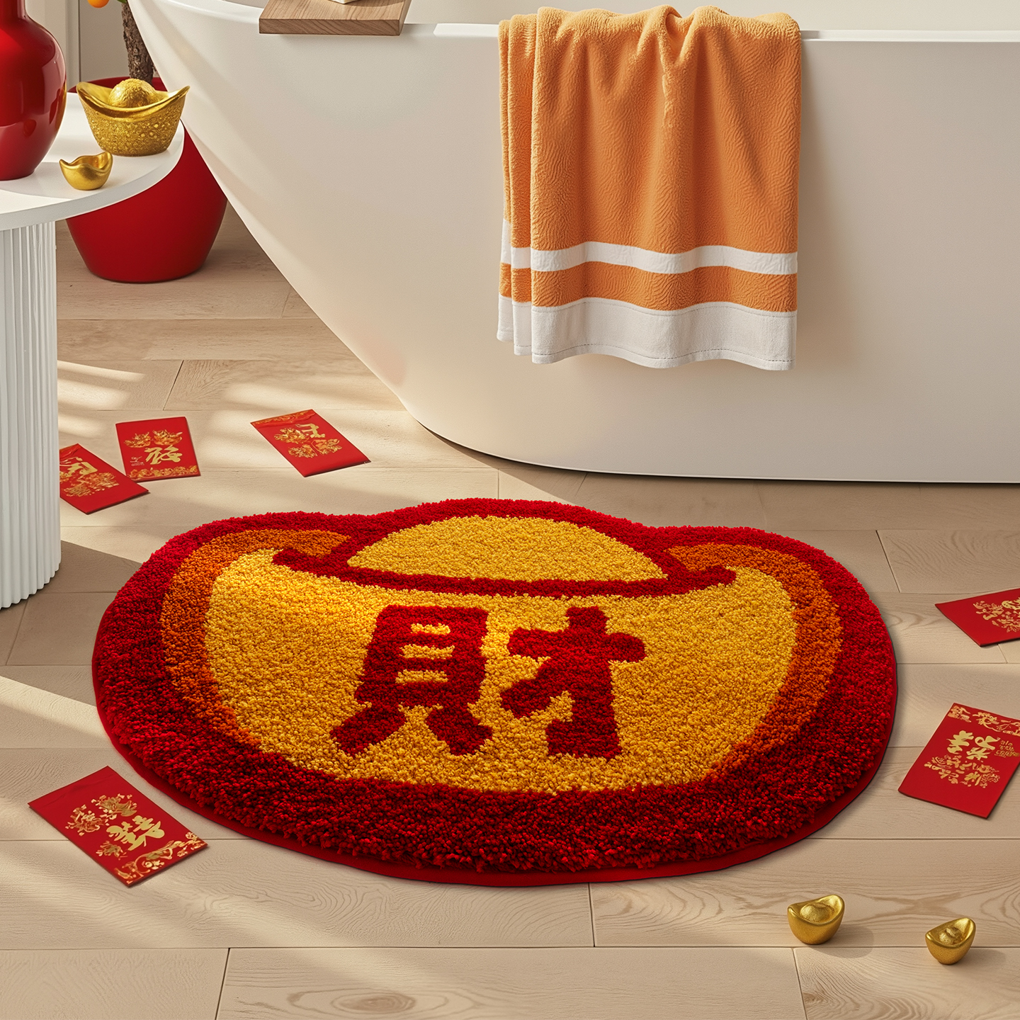 大江植绒加厚浴室吸水地垫