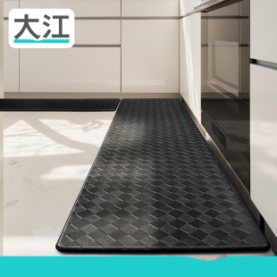 大江厨房地垫长条专用防滑耐脏脚垫新款家用可擦免洗防油防水地毯