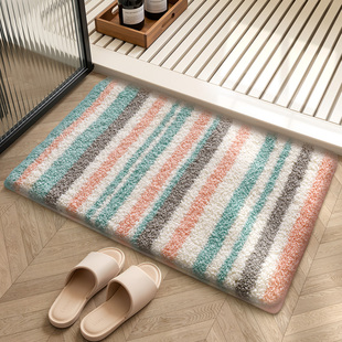 大江浴室吸水地垫家用简约洗手间门口防滑加厚厕所地毯卫生间脚垫