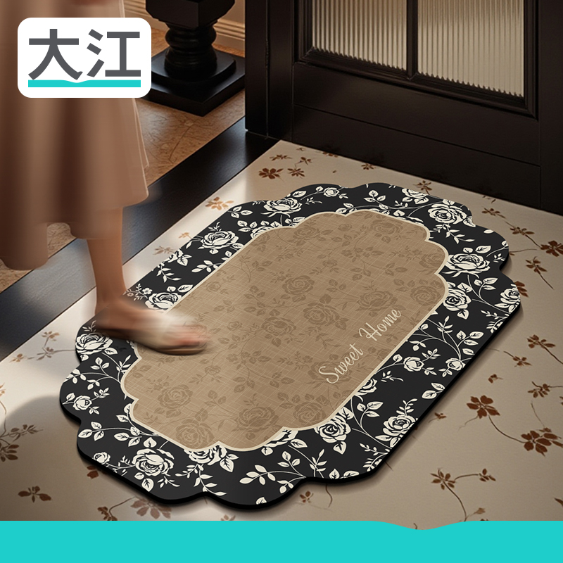 欧式浴室吸水速干脚垫卫生间门口